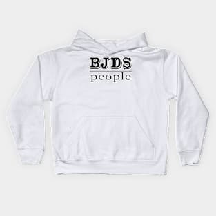 BJDs Over People in Bold Black Kids Hoodie